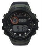 Ravel Mens 3ATM Digital Sports Black/Green Watch RDG.14.31