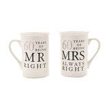 Amore Gift Set - 60 Years Of Mr Right/Mrs Always Right Amore