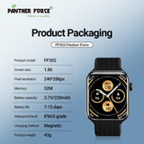 Panther Force 1.86" AMOLED Display Smartwatch - Gadgetize