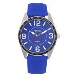 Ravel Mens Sports Blue Dial Blue Silicone Strap Watch