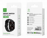 Woox MX0181 Bluetooth with Voice Calling, BT V5.3, 200mAh Battery, Black Smart Watch - Gadgetize