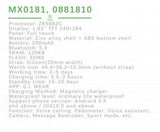 Woox MX0181 Bluetooth with Voice Calling, BT V5.3, 200mAh Battery, Grey Smart Watch - Gadgetize