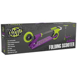 Xootz Kids' Folding Kick Scooter with Adjustable Handlebars - Purple - Gadgetize