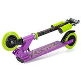 Xootz Kids' Folding Kick Scooter with Adjustable Handlebars - Purple - Gadgetize