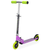 Xootz Kids' Folding Kick Scooter with Adjustable Handlebars - Purple - Gadgetize