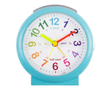 Acctim Lulu 2 Kids Time Teach Non-Ticking Alarm Clock in Blue 15219