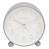 Widdop  Grey Metal Alarm Clock With Gold Dial 5175GY
