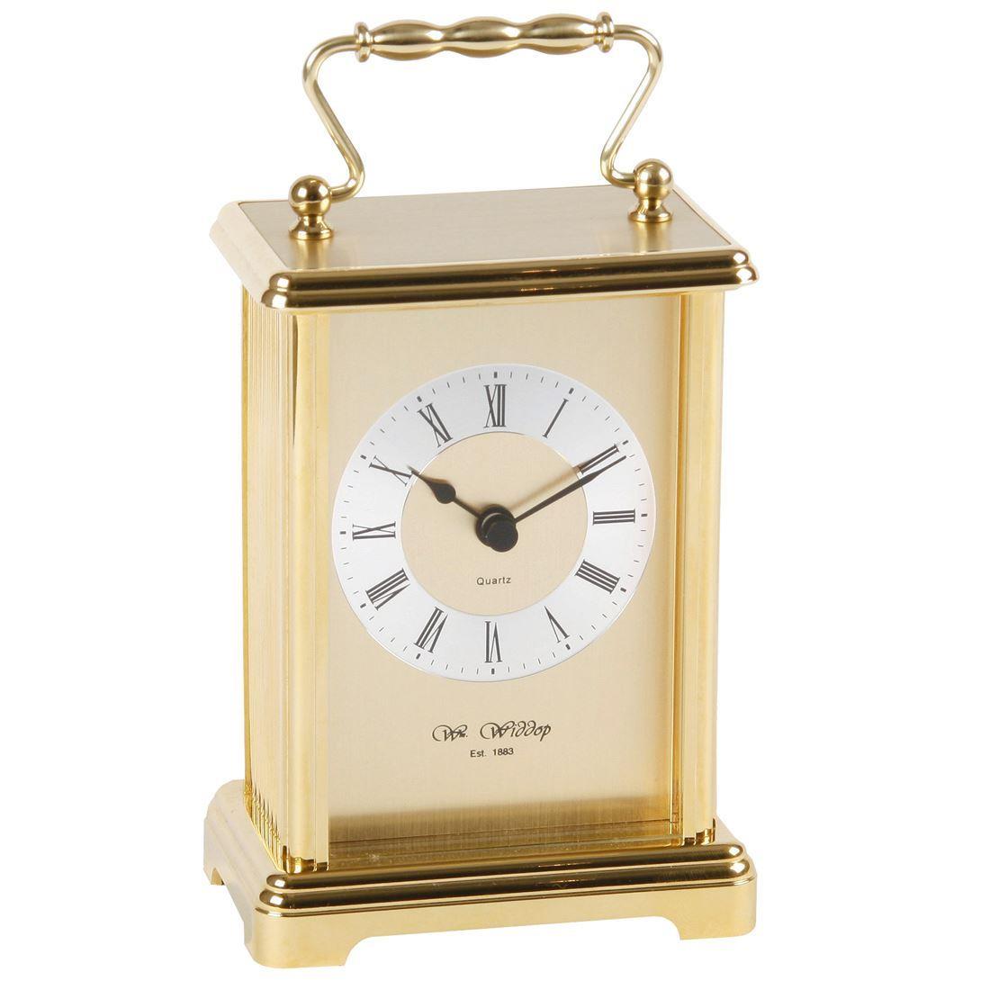 Widdop Gilt Carriage Clock W2406
