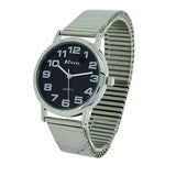 Ravel Mens Stainless Steel Soft Expandable Bracelet Strap Watch R0208.03.1