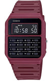 Casio Mens Retro Digital with Plastic Red Strap Watch - CA-53WF-4BDF