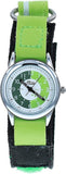 Relda Children's Time Teacher Analogue Green Velcro Strap Boy's Watch REL10