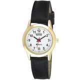 Ravel Womens Gilt Day/Date  Faux Leather Strap Watch R0706.19.2
