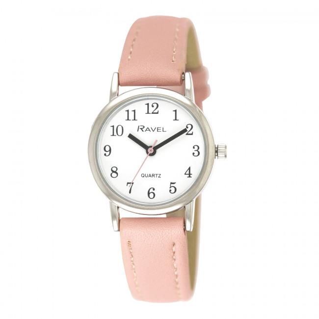 Ravel Womens Classic Strap Watch White-Pink Watch  R0137.05.2