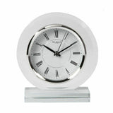 W2670 WIDDOP Round Glass Mantel Clock