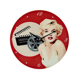 Widdop Iconic Collection Marilyn Monroe Glass Wall Clock W9726