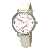 Ravel Women's Dragonfly Leather Strap Watch - White - RF011.4