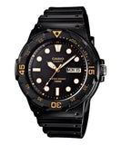 Casio Mens Silicone Black Classic Watch - MRW-200H-1EVDF