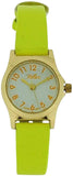 Reflex Girls-Ladies White Dial Gold Tone Bright Yellow Strap Watch 101328LT
