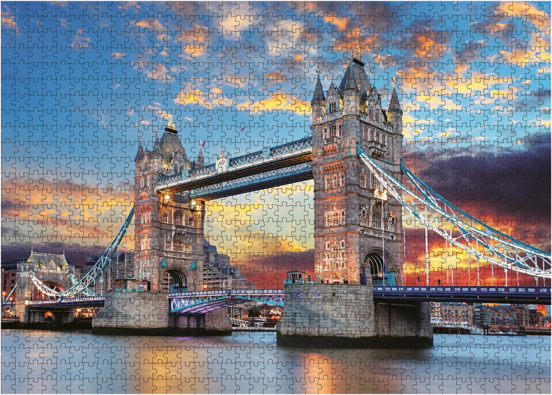 St Helens Home and Garden 1000 Piece Jigsaw Puzzle - Tower Bridge at Sunset
