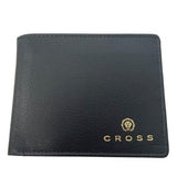 Free Cross Luxury Hunts Overflap Coin Leather Wallet - Black