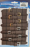 Brown Leather Extra Long Watch Straps Pk10 size 20mm 1002BR