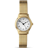 Sekonda Ladies White Dial with Gold Plated Stainless Steel Expander Watch 4134B
