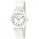 Ravel Women's Bold Number White Dial Expander Bracelet Watch R0232.11.2