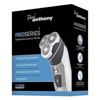 Paul Anthony 'Pro Series 3' Titanium Mens Cordless Rotary Shaver