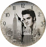 Widdop Elvis MDF Wall Clock 30Cm W7866