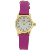 Reflex Girls Ladies White Dial Gold Tone Metal Purple Strap Watch 101327LT
