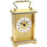 Widdop Carriage Mantel  2 Tone Gilt Clock W4306