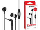 Advanced Accessories Fusion 3.5mm Earphones with Microphone-Black