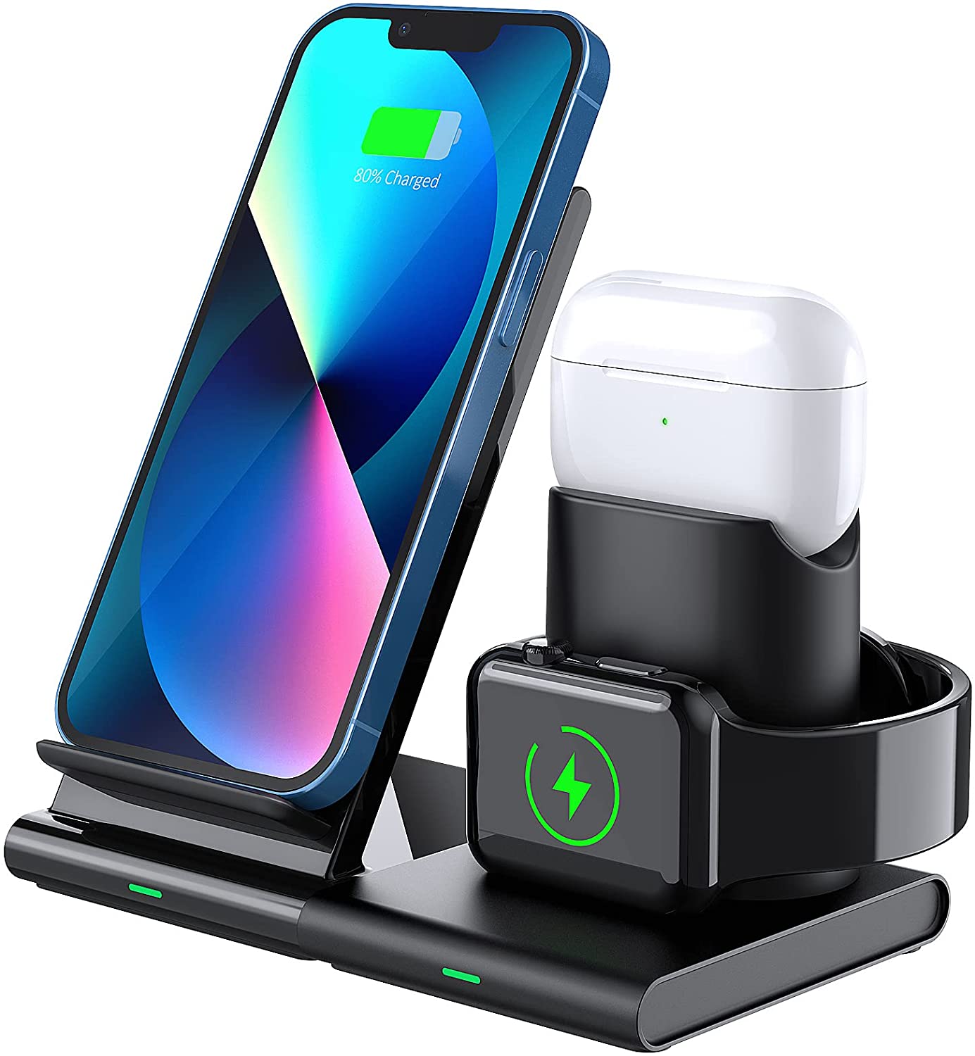 Seneo 7.5W 3 in 1 Fast Wireless Charger Stand – Gadgetize