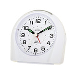 Acctim Europa Analogue Bedside Desk Alarm Clock White 14112