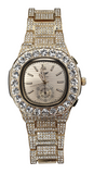 NY LONDON GENTS BLING WATCH PI-7644 GOLD