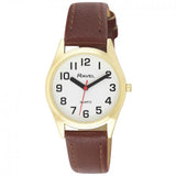 Ravel Womens Classic Strap Brown/Gold Watch R0125.45.2