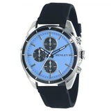 Henley Men's Multi Eye Blue Dial With Black Sports Silicone Rubber Strap Watch H02209.6