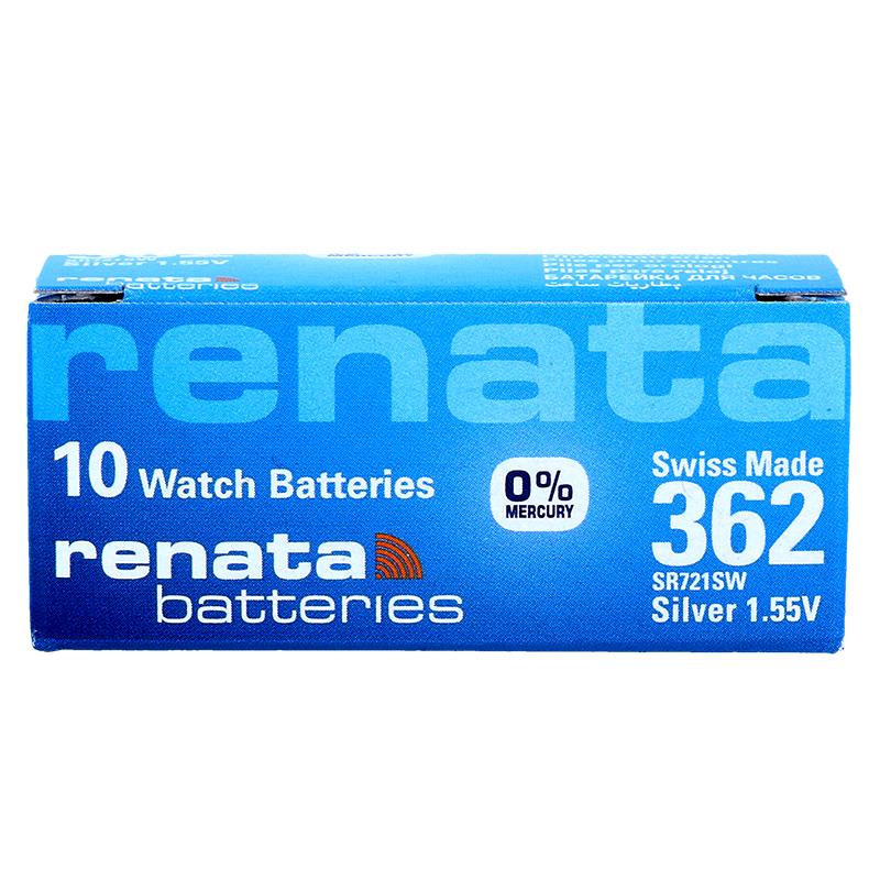 RENATA SP 362 Watch Battery Pack Of 10