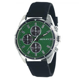 Henley Men's Multi Eye Green Dial With Black Sports Silicone Rubber Strap Watch H02209.11