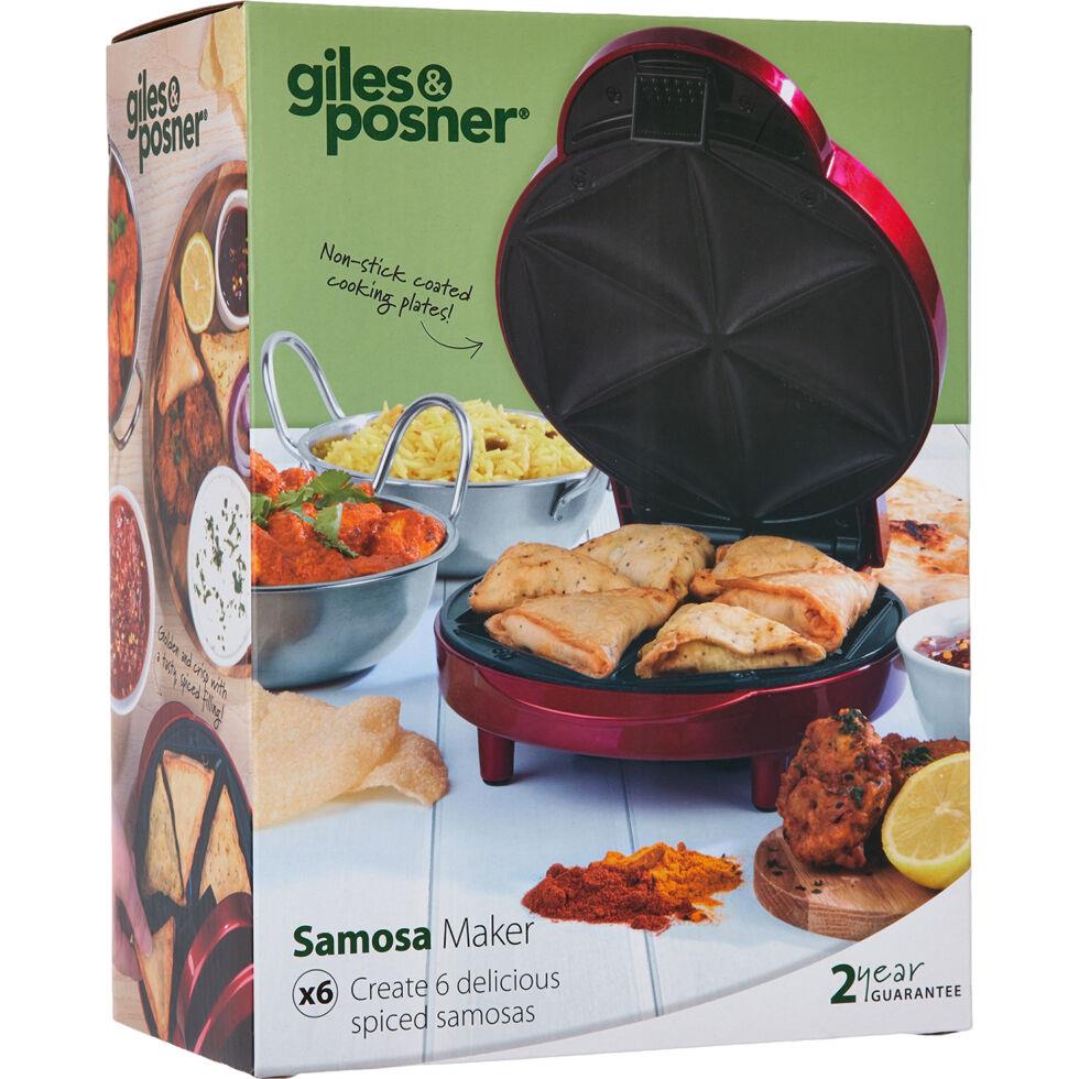 Giles & Posner 1000W Samosa Maker With Non-Stick Coated Cooking Plates EK3812G