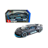 Burago 1:18 Scale Model Car 18-11045 - Bugatti Divo - Grey/Blue