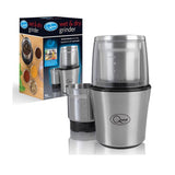 Quest Compact Stainless Steel Electric Grinder, 80g, 200W, 20 x 12 x 12cm 34170
