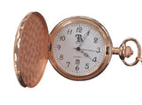 Boxx Rose Gold Tone Date Pocket Watch on 12 Inch Chain M5096.03