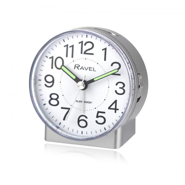 Ravel Round Mid Sized Bedside Quartz Alarm Clock RC039.2