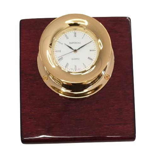 Miniature Clock Gold Nautical compass IMP79 - CLEARANCE NEEDS RE-BATTERY