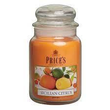 Price's Large Jar Candle Sicilian Citrus - PBJ010662