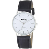 Ravel Mens Classic Strap Watch Black / Silver / White Watch R0129.02.1