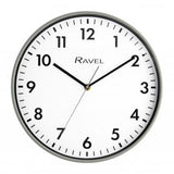 Ravel 30cm White Dial Grey Wall Clock R.WC.30.13