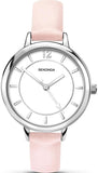 Sekonda Editions Women's White Dial Light Pink Strap Watch 2506