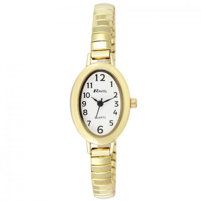 Ravel Womens Gold White Dial Watch R0202.01.2